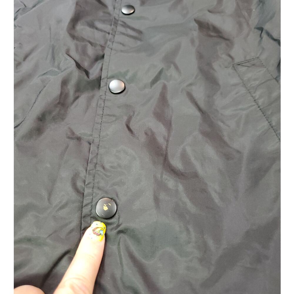 Empyre | Rose Embroidered Black Coach's Jacket/Windbreaker| Size XL - Picture 4 of 8